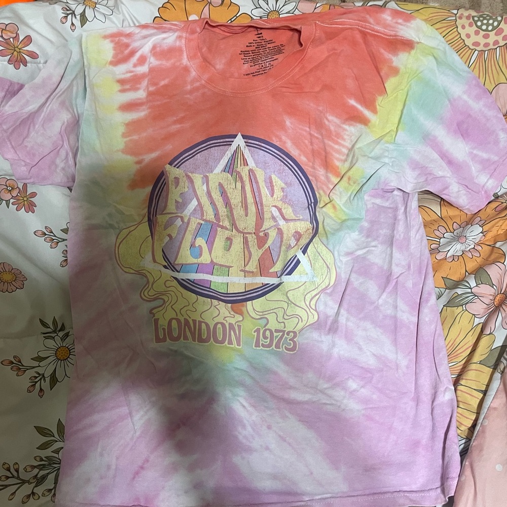 Pink floyd tie dye shirt